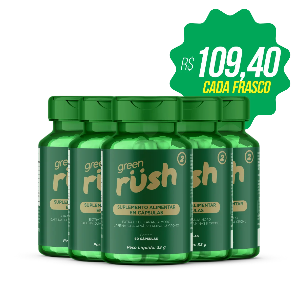 GreenRush 300 Cápsulas
